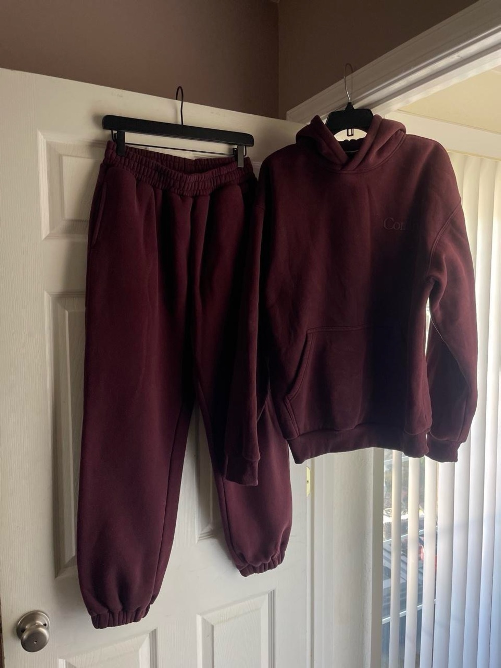 Burgundy Comfrt set